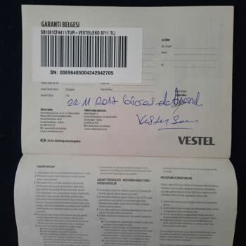 Vestel Eksik Sıvı Deterjan Aparatı