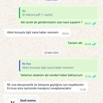 Re-vize Vize Hizmetleri Re Vize İademi Yapacağını Söyleyip Yapmıyor