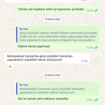 Re-vize Vize Hizmetleri Re Vize İademi Yapacağını Söyleyip Yapmıyor