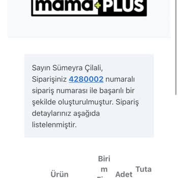 Mama Plus Hasarlı Ve Patlak Ürün