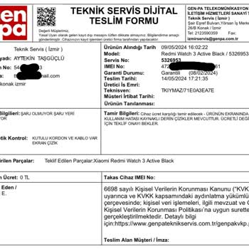 Xiaomi Servisinizin Verdiği Hizmete Bir De Siz Bakın