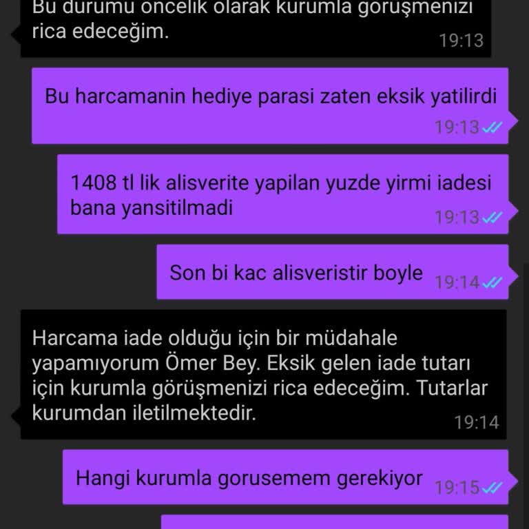 Is Bankası Nays Kart İade Eksik Yatıyor