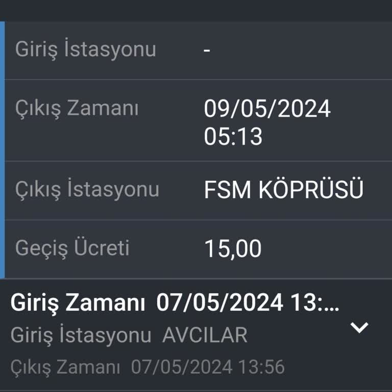 HGS Geçmediğim Halde Köprü Geçiş Ücreti Alınmıştır.