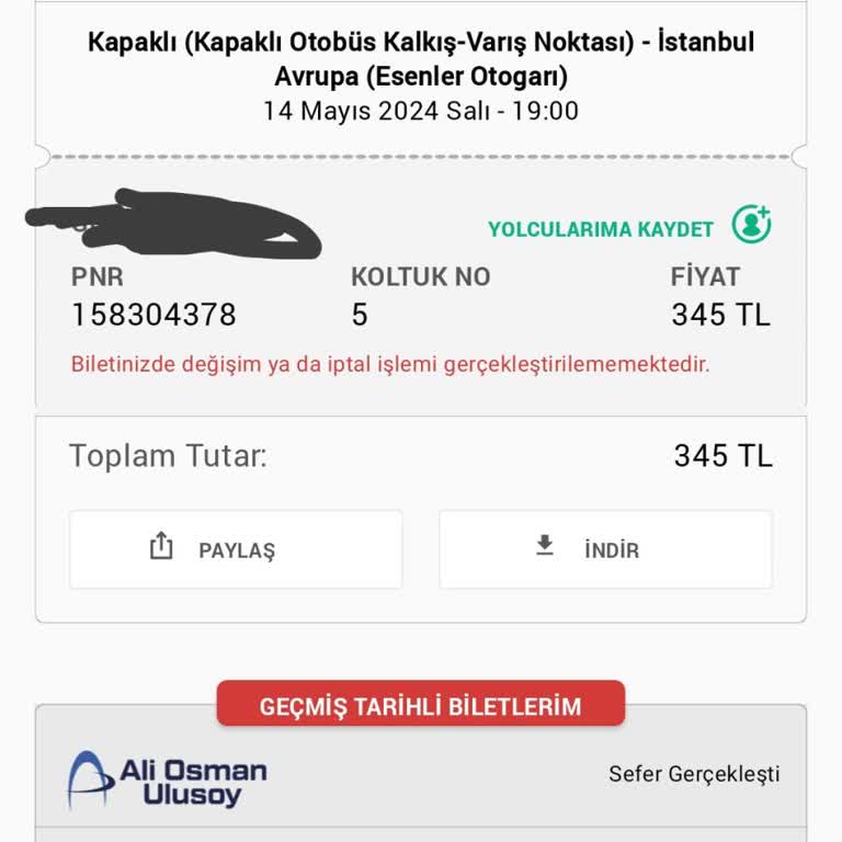 Obilet Güvenme Yarı Yolda Kalırsınız