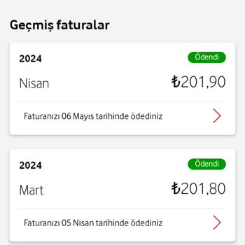 Vodafone Bilgim Olmadan Tarifemi Yeniledi
