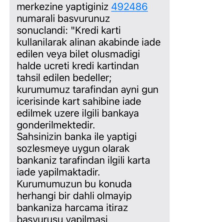 Nays Alınmayan Hizmet Para İadesi