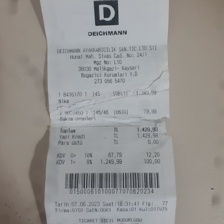 Deichmann Dan Aldığım Nike Ayakkabının Taban Sesi Çıkarması