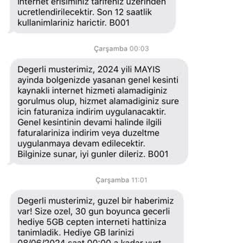 Genel Arıza Uyarısı Veren Türk Telekom