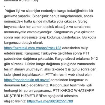 Azra Takı Ürünleri Göndermiyor... Dikkat!