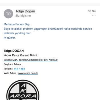 Arora Motor Arora Cappuchino Kırmızı Renk Yedek Parça