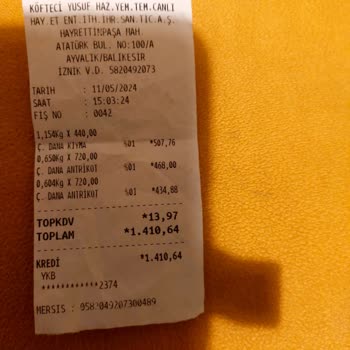 Köfteci Yusuf Gıda Zehirlenmesine Neden Oldunuz, Cevap: Yapabileceğimiz Bir Şey Yok!