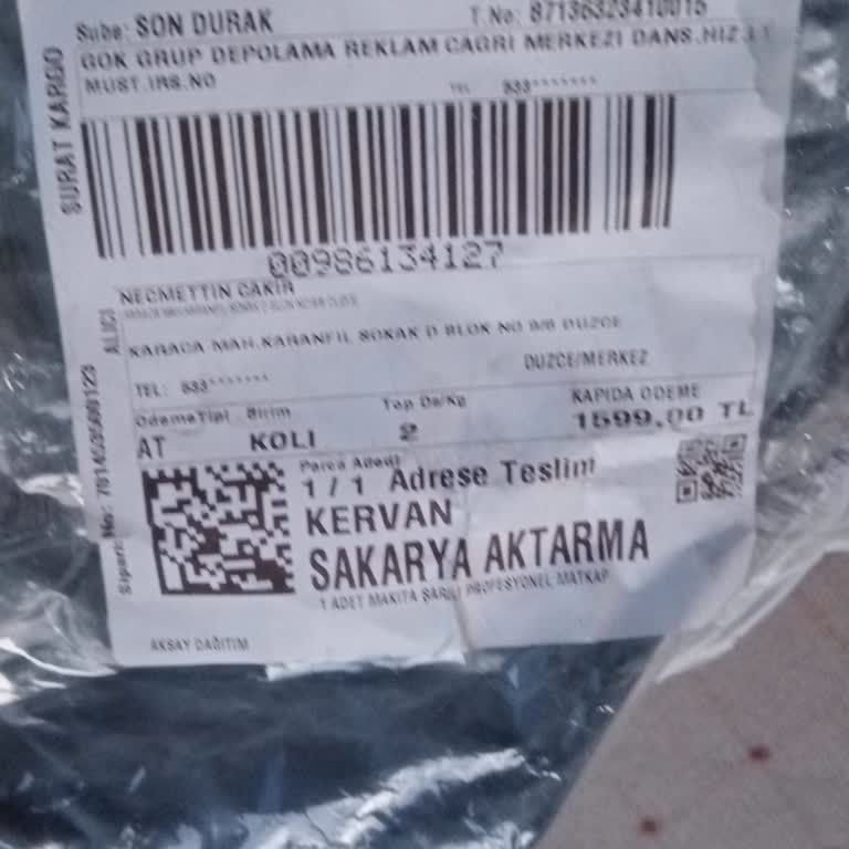 Makita Şikayetim Var Mağduriyetimin Giderilmesini İstiyorum.