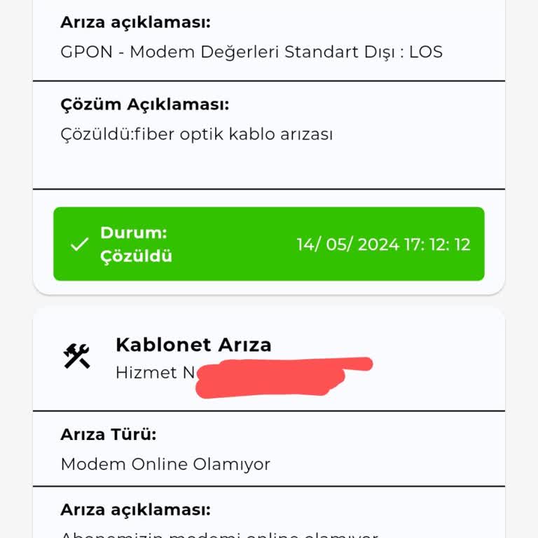 Kablo Net İnternet Sorunu Ve Servis Gelmemesi