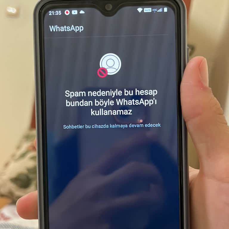 WhatsApp Hesabımın Kapanması Sebepsiz Yere