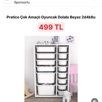 GNR Home Gnr Home Çok Amaçlı Oyuncak Dolabı