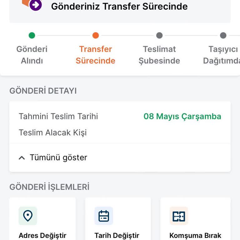 Trendyol Kargom 7 Gündür Transfer Sürecinde!