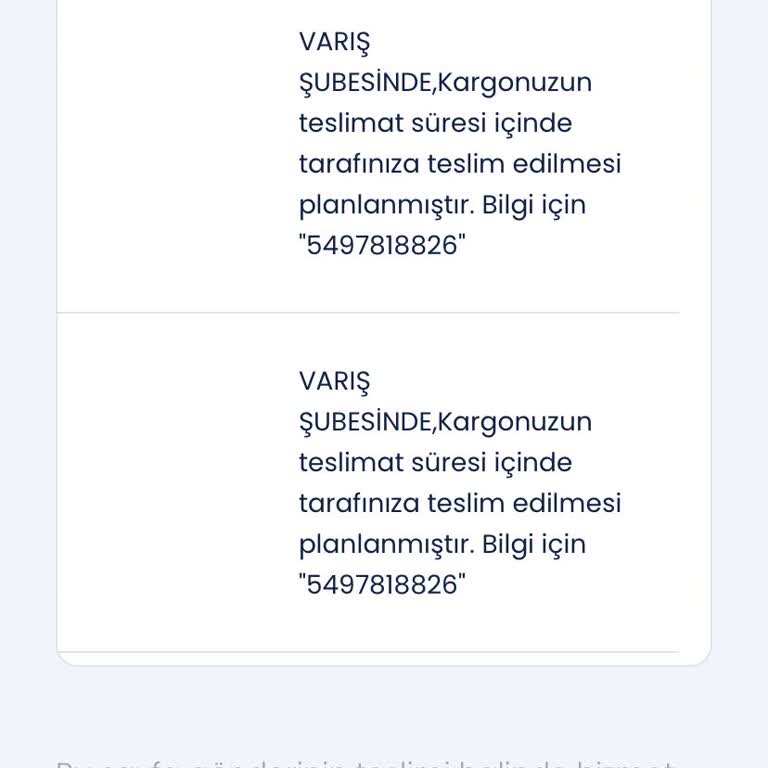 Aras Kargo Sorumsuzluğu-siparişi Teslim Etmeme