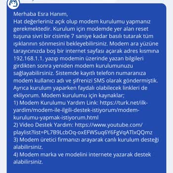 TurkNet İnternet Taşıma Hakkında Ticaret Etiğine Aykırı Durumu.
