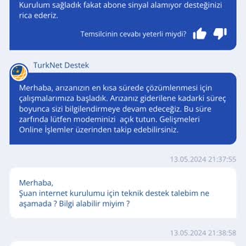 TurkNet İnternet Taşıma Hakkında Ticaret Etiğine Aykırı Durumu.