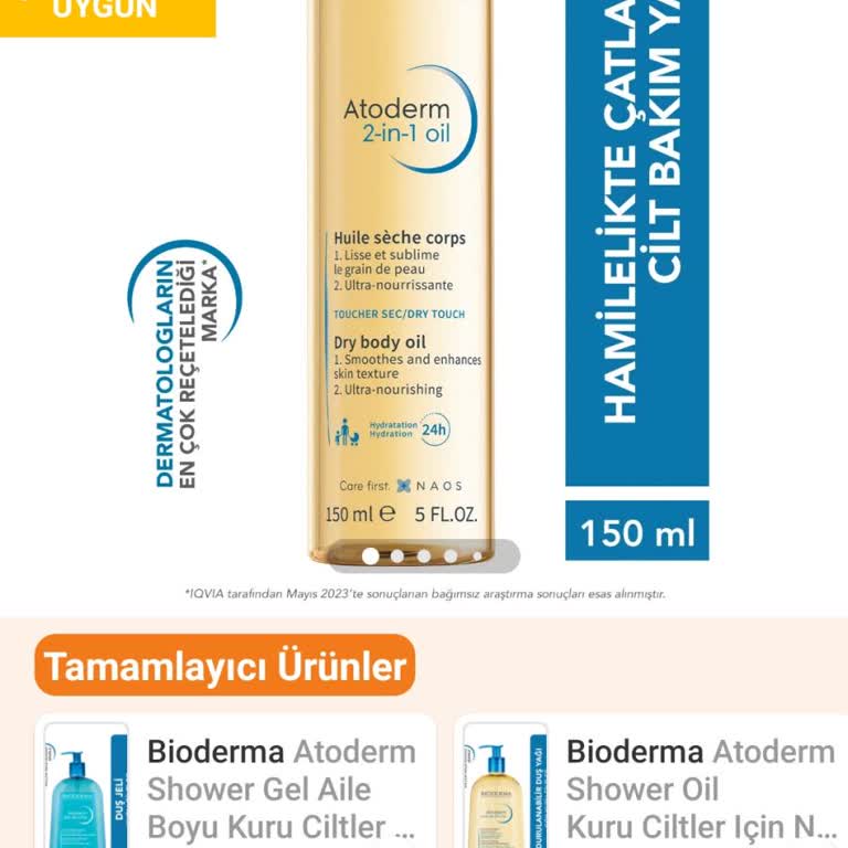 Bioderma Çatlak Karşıtı Cilt Bakım Yağı