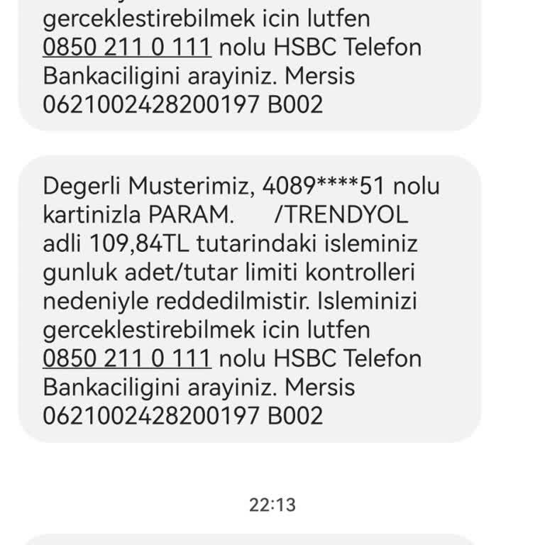 HSBC Alışverişimizi Gereksiz Kısıtlıyor!