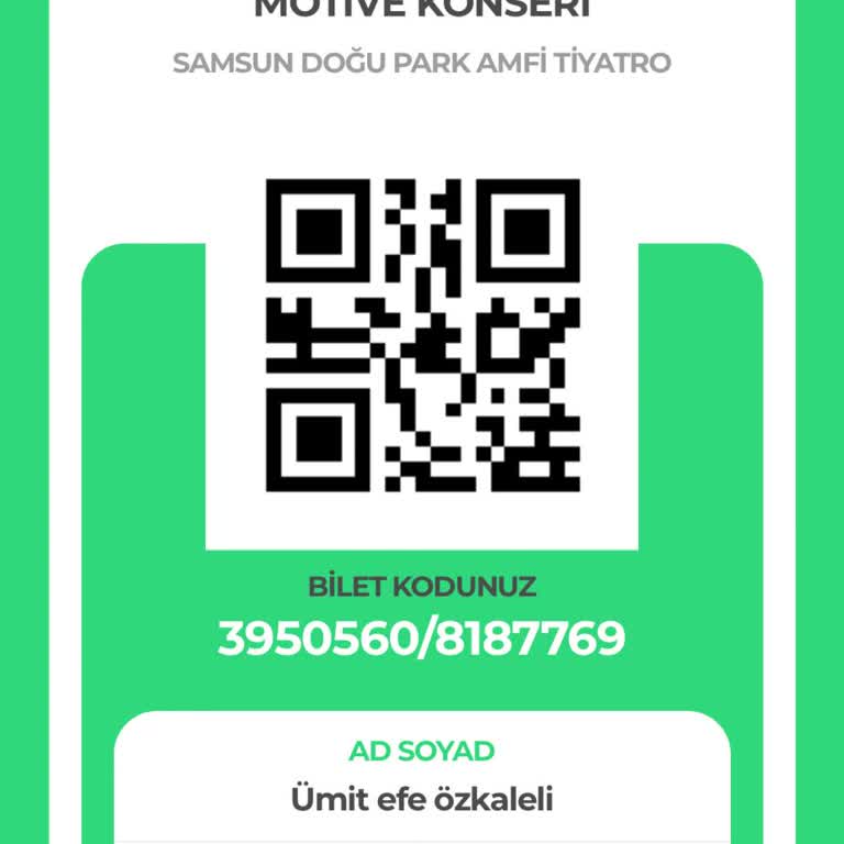 Bubilet Samsun Motive Konseri