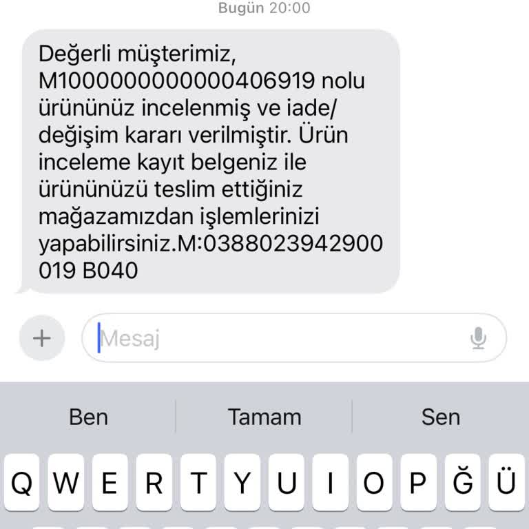 In Street İade Veya Değişim