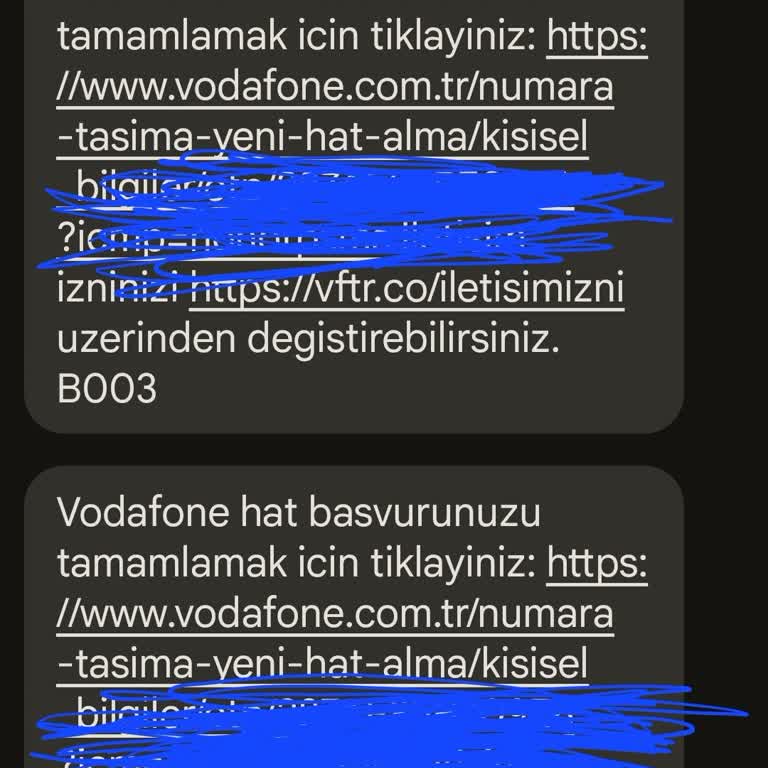 Vodafone Bilgi Dışı İşlem