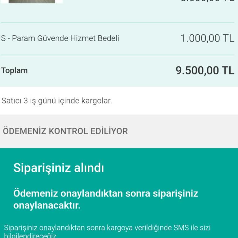 Sahibinden Paramın Geri İadesi