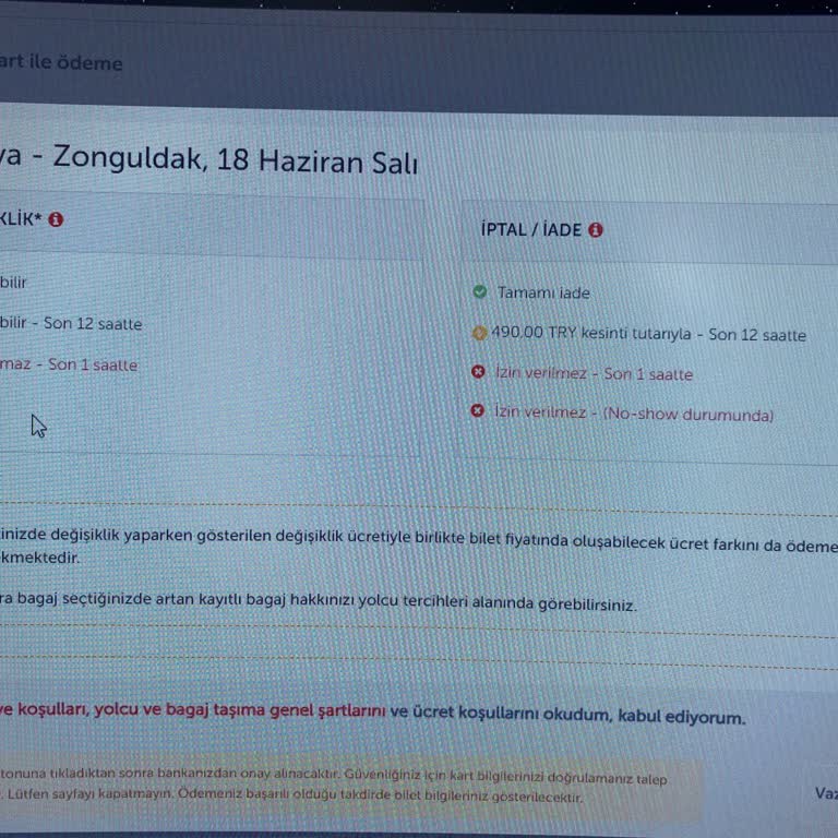 THY Hizmet Bedelini Sonradan Bilgilendirdiniz