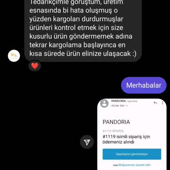 Pandoria Siparişim Bir Aydır Gönderilmedi: İade Taleplerim Bahanelerle Reddediliyor