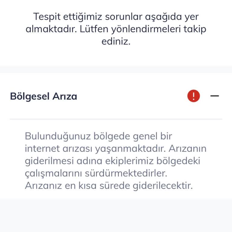 Türk Telekom “Bölge Arızası” Problemi
