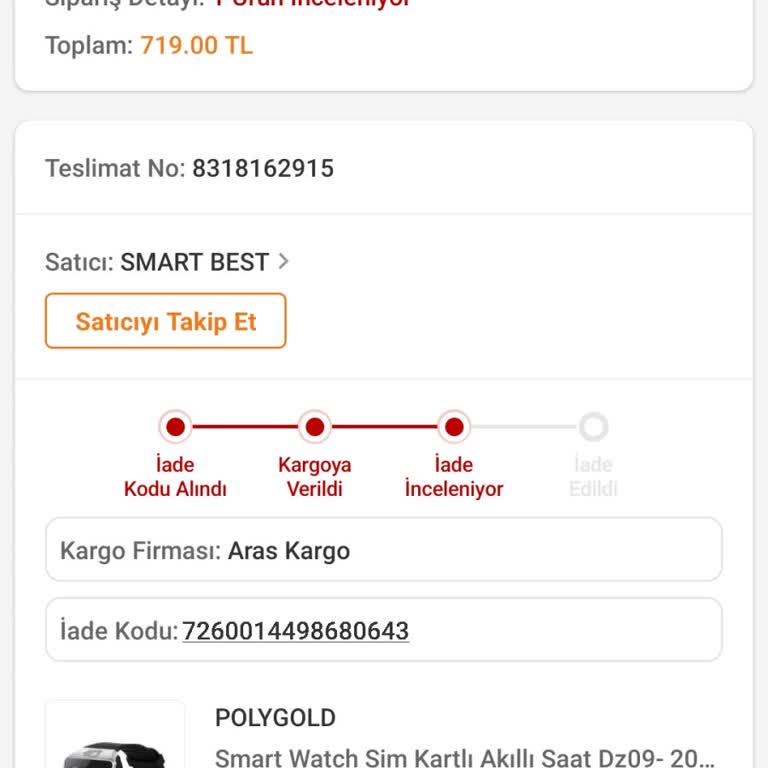 Trendyol Sent Me Used Smartwatch