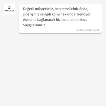 Trendyol Karaca Ürünümü Göndermiyor