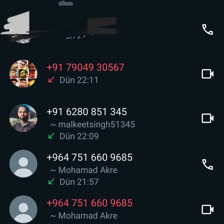 WhatsApp Yabancı Numaralardan WhatsApp Arası Alıyorum Şikayetçiyim