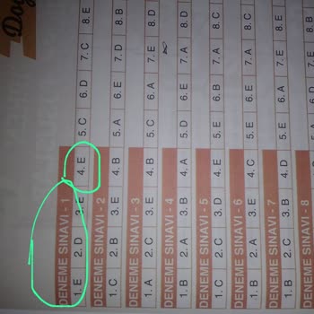 Puan Yayınları Yanlış Cevap Anahtarı