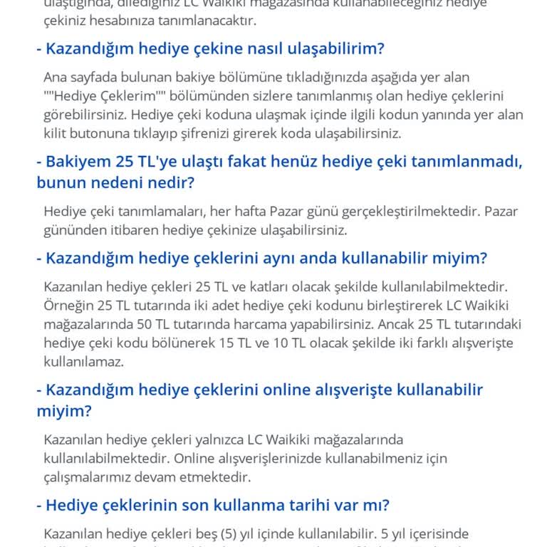 LCW Kazanıyorum Uygulaması