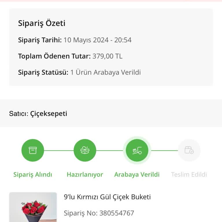 Çiçeklerin Gelmemesi Çiçek Sepeti