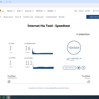 TurkNet İnternet Hız Problemi Hk.