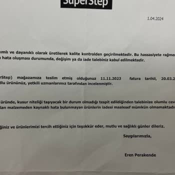 SuperStep Mağazası, Lacoste Ayakkabı, Deri Çatlaması Sorunu