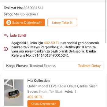 Trendyol İki Ürün İadesinde Yaşanan Karmaşa Ve Mağduriyet