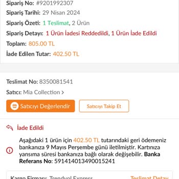 Trendyol İki Ürün İadesinde Yaşanan Karmaşa Ve Mağduriyet