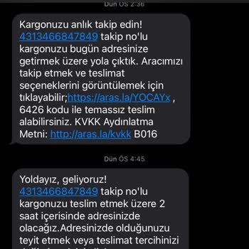 Aras Kargo Teslim Edilmedi Ama Edildi Görünüyor