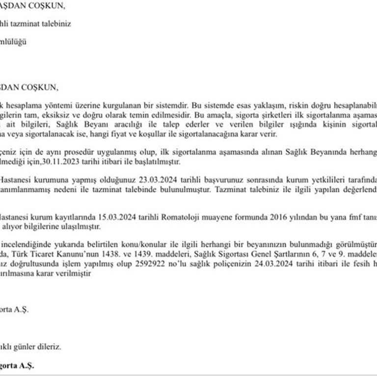 Bupa Acıbadem Sigorta Bupa Sigorta Şikayet