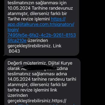 Dijital Kurye Randevu Gününü Kaçıran Firma
