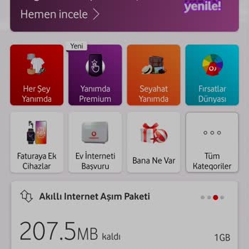 Vodafone MB Bitmeden Aşım Paketi Yaptı 1 GB İçin 100 TL