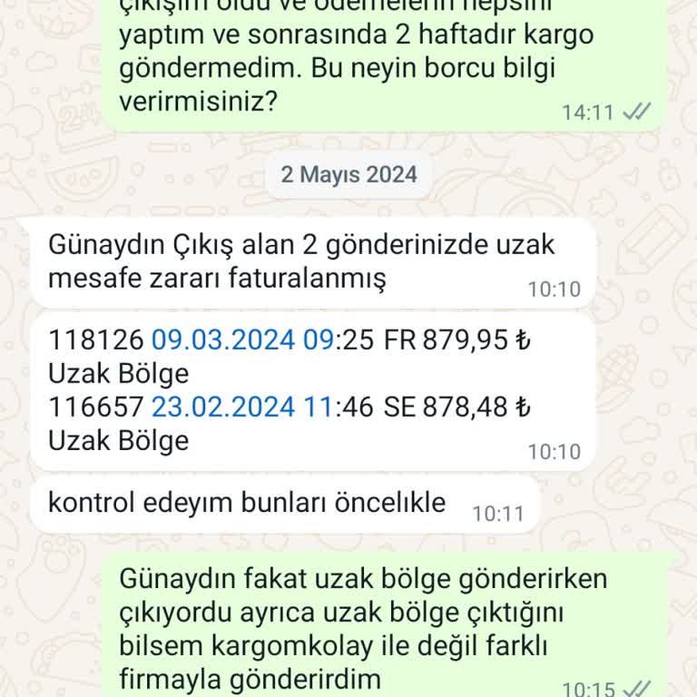 Kargomkolay 2 Ay Öncesine Ait Ekstra Borç Çıkarıyor!