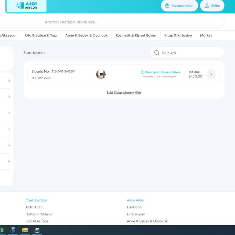 A101 Sipariş Gönderim Aksaklığı