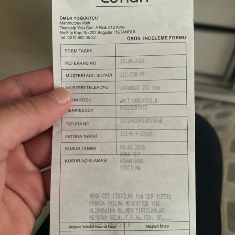 Lufian Kusurlu Ürününü İade Almıyor!