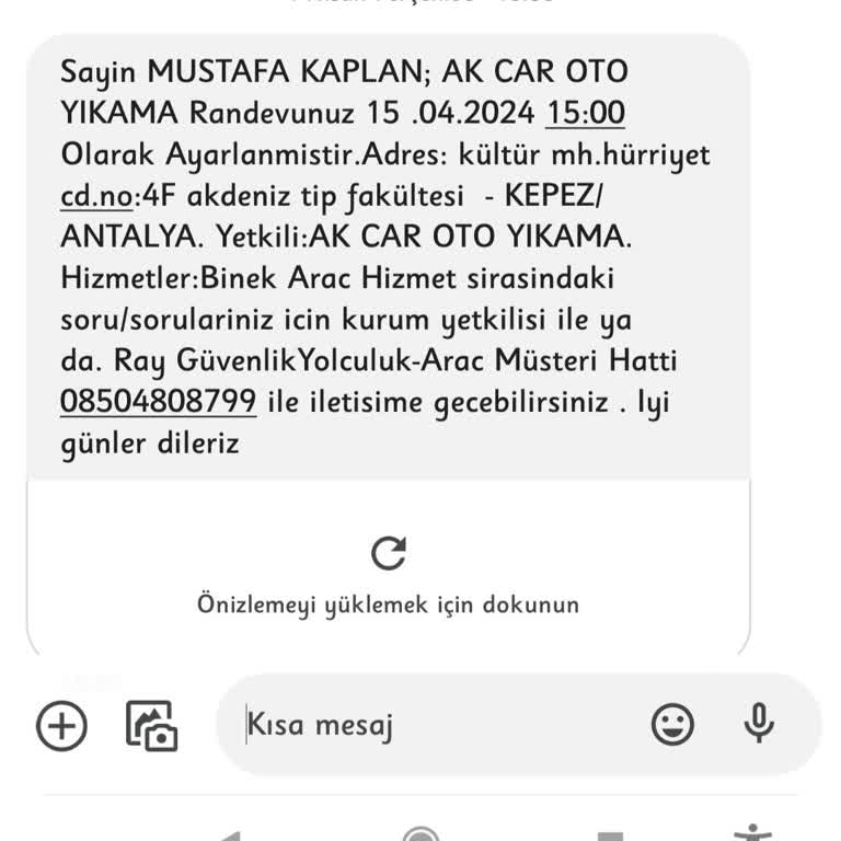 Ray Sigorta Araç Ücretsiz Yıkama Hizmetimi Vermiyor